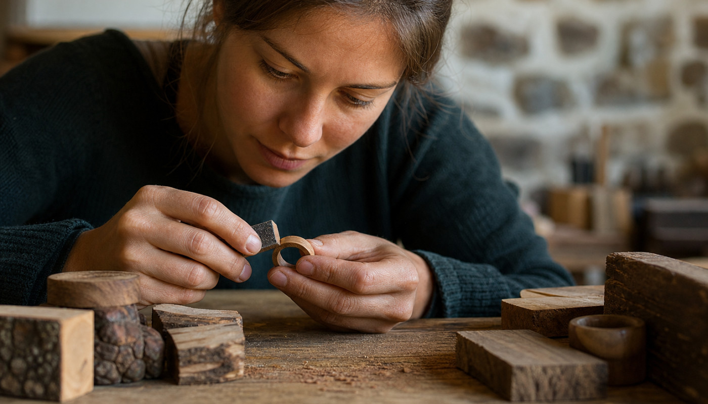 Bague en bois et patrimoine local : redécouverte des essences oubliées